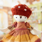 Spotted Mushroom Beret for Dolls