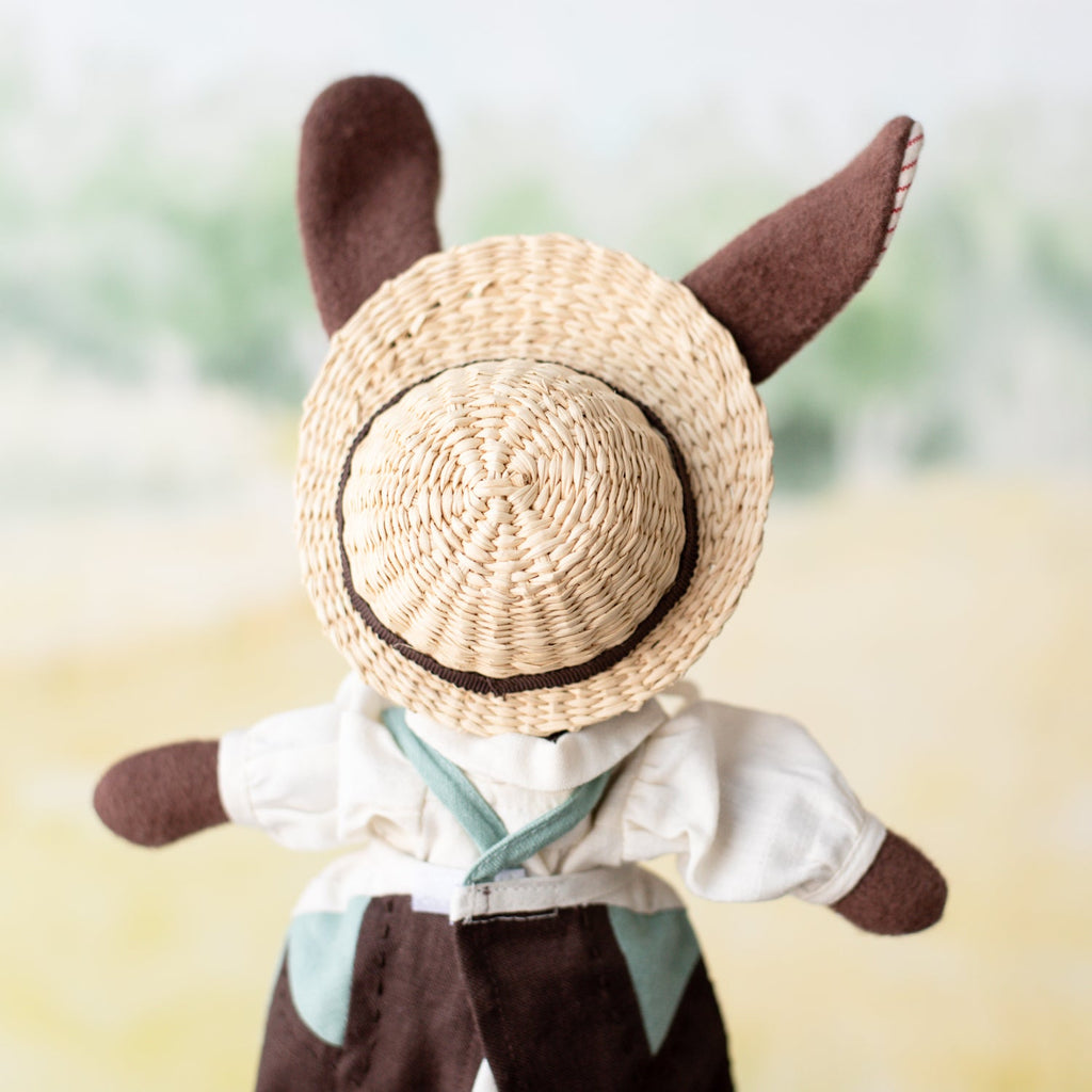 Patchwork Short Overalls for Dolls