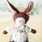 Patchwork Short Overalls for Dolls