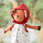 Red Linen Bonnet