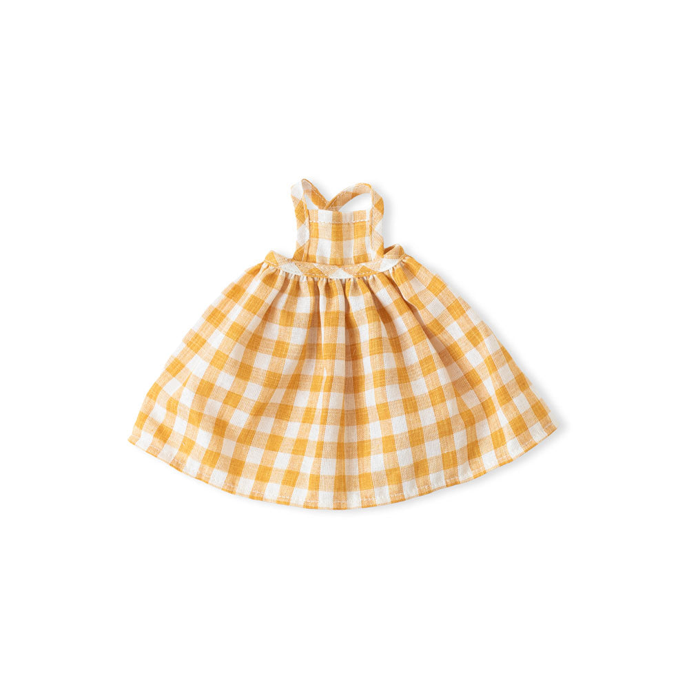 Honey Gingham Dress for Dolls