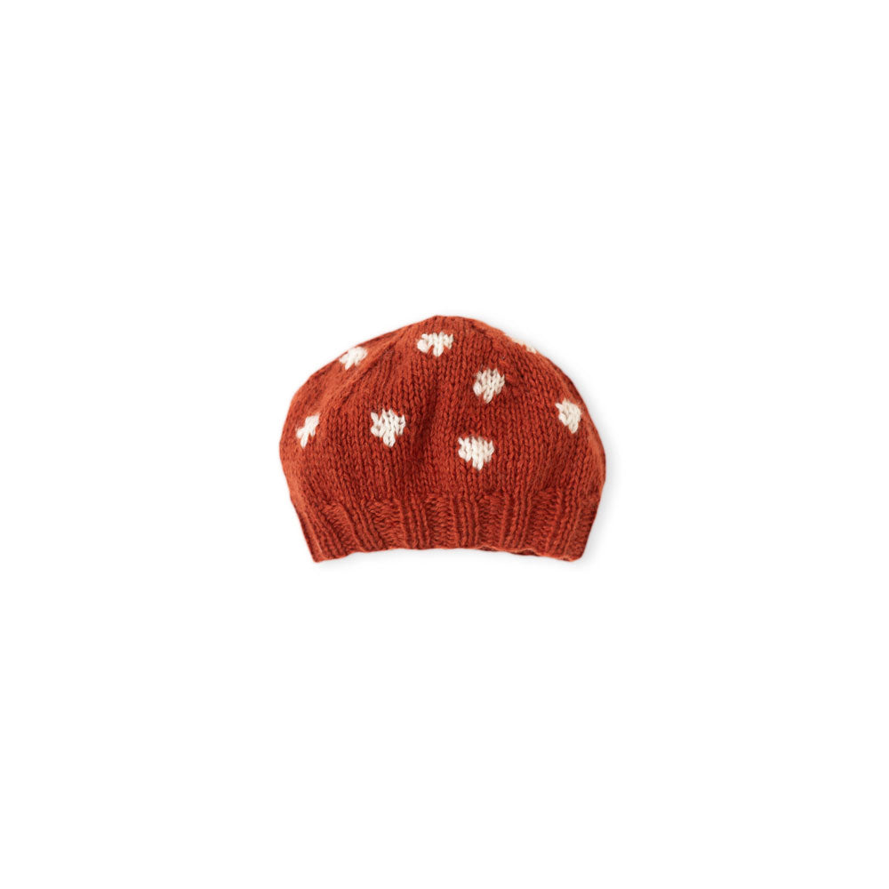 Spotted Mushroom Beret for Dolls
