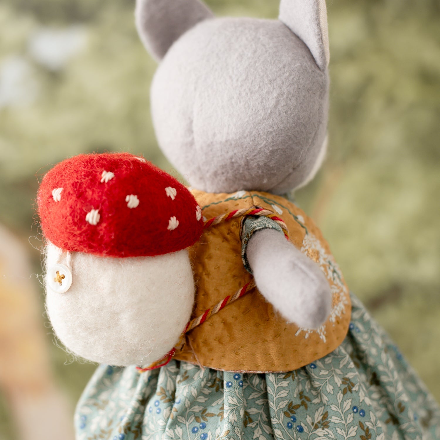 Toadstool Backpack for Dolls