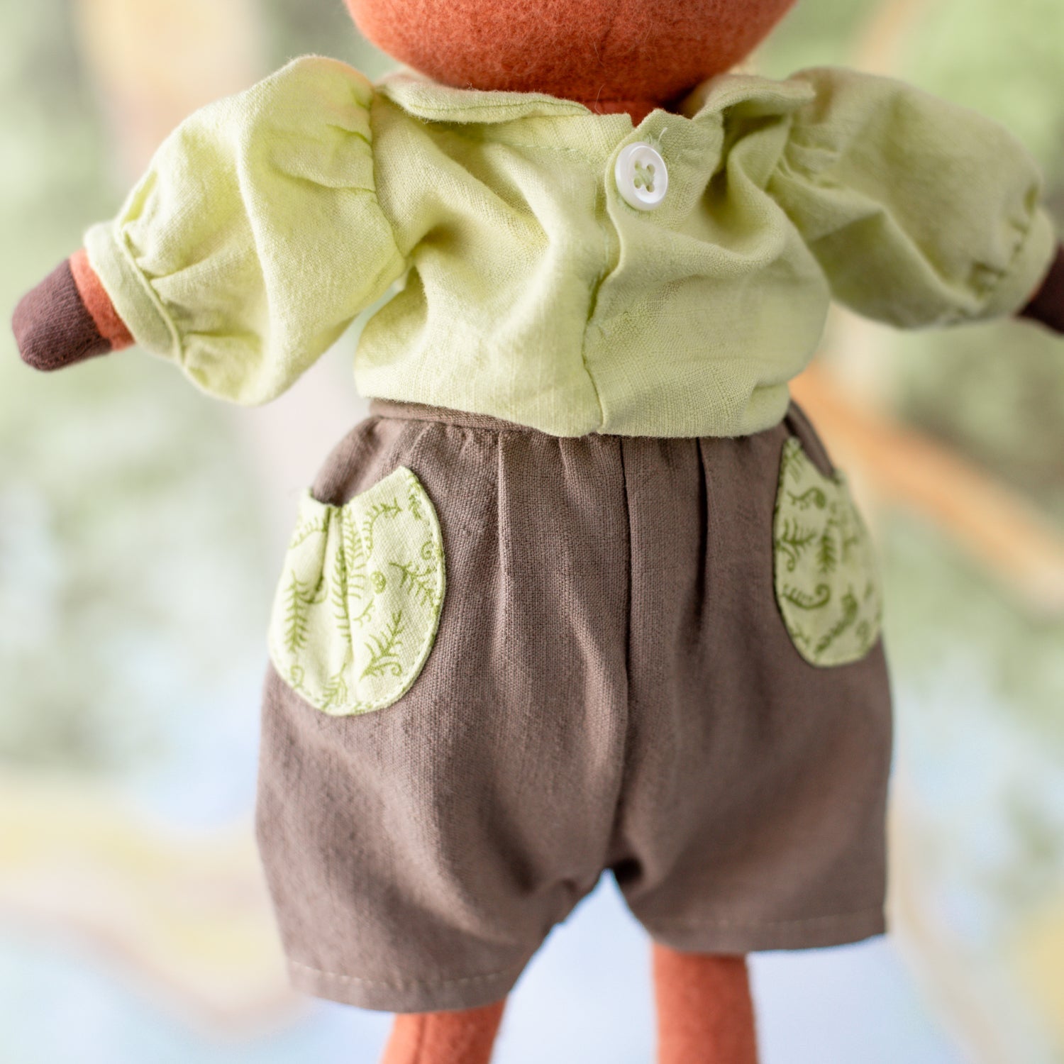 Fern Pocket Shorts for Dolls