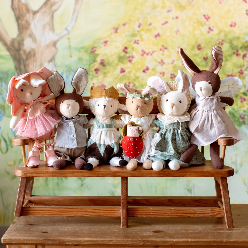 Patchwork Short Overalls for Dolls