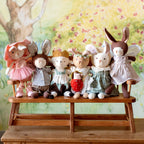 Patchwork Short Overalls for Dolls