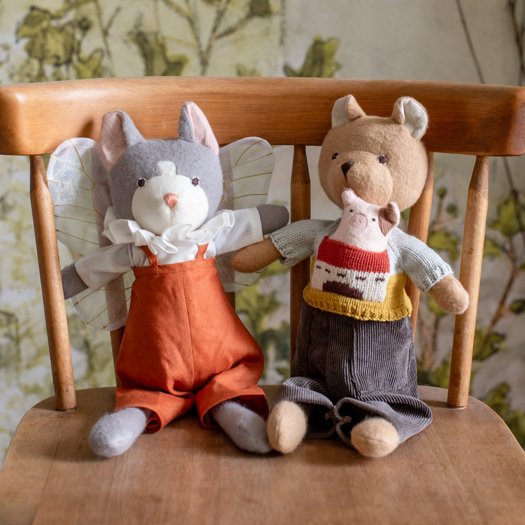 Spiced Cider Suspender Pants for Dolls