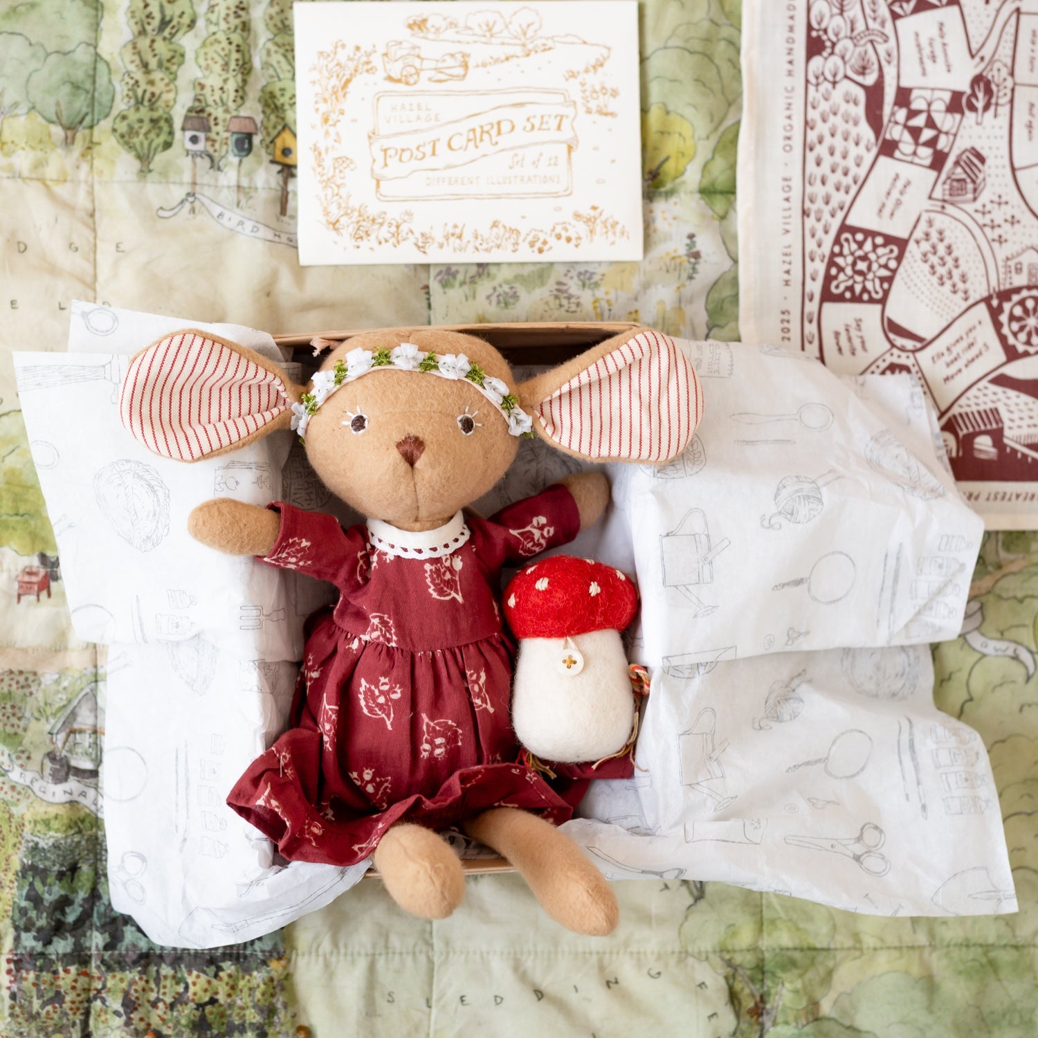 Toadstool Backpack for Dolls