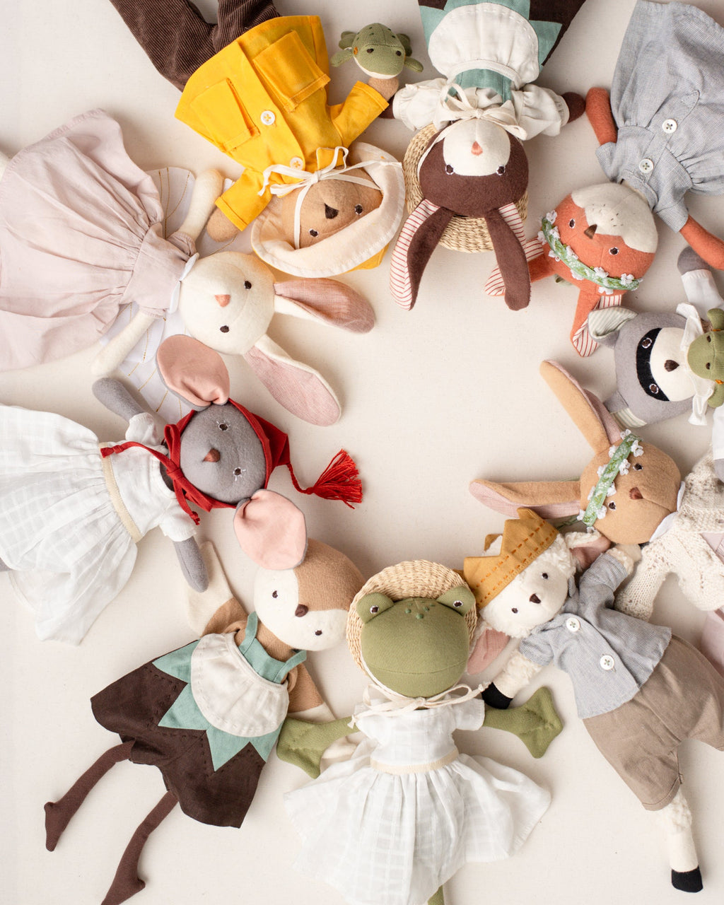 Patchwork Short Overalls for Dolls