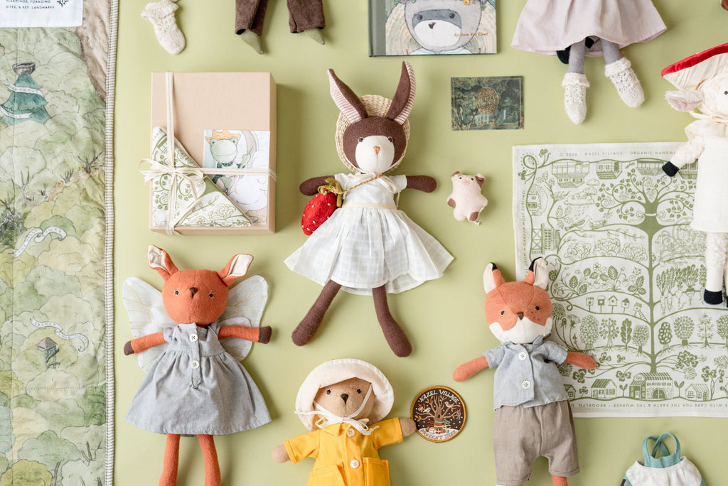 Blue Oxford Play Dress for Dolls
